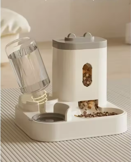 Automatic Feeder Cat Dog Food Bowl With Water Fountain
